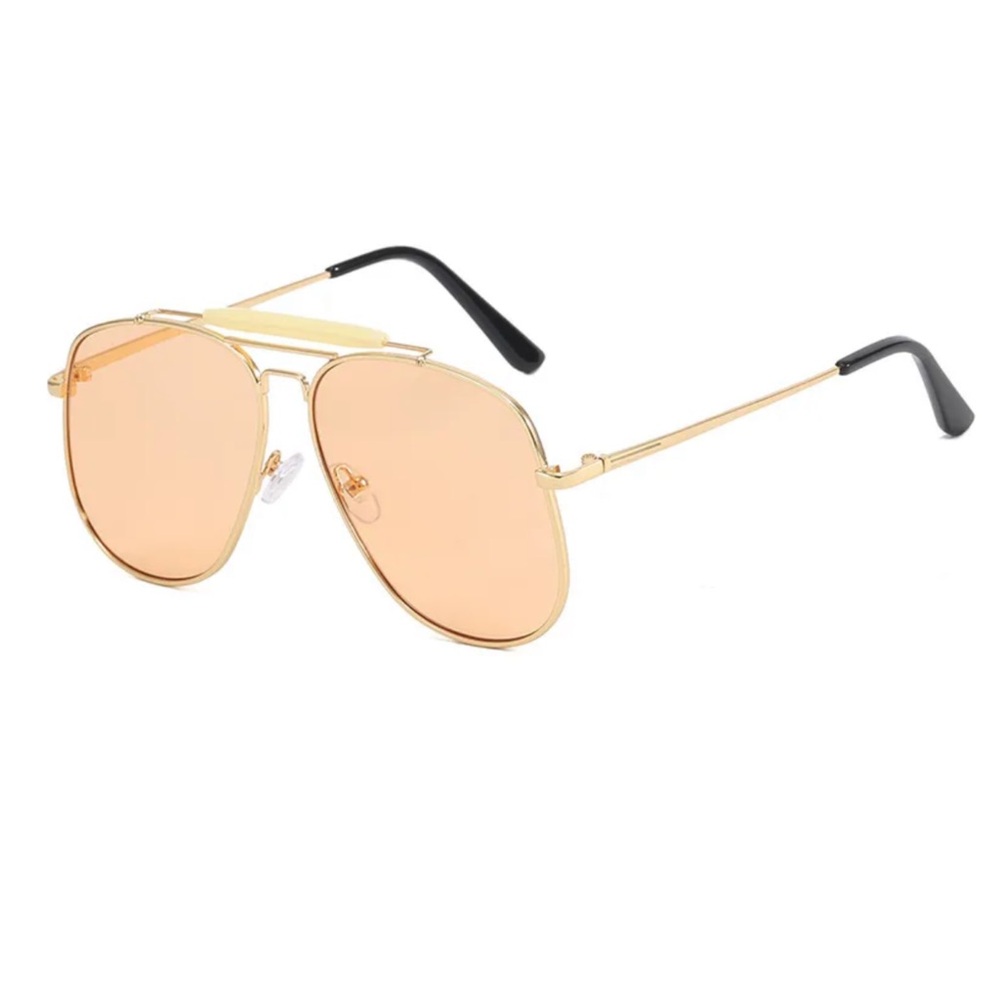 Gold Aviator Sunglasses